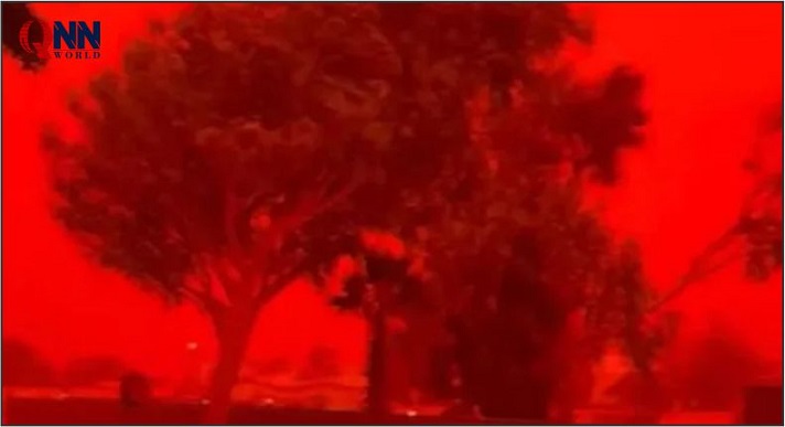 شدید طوفان سے آسٹریلیا میں آسمان سرخ ہوگیا