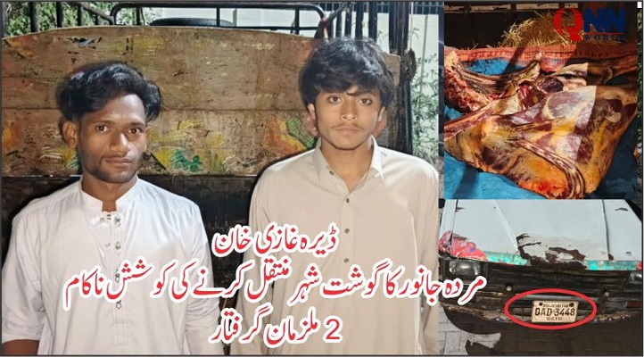 ڈیرہ غازی خان: غیر معیاری گوشت برآمد، دو افراد گرفتار