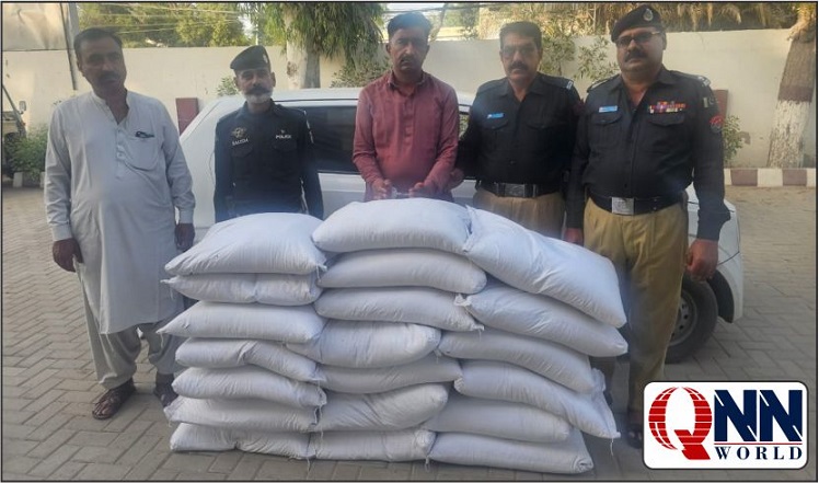 کوٹری پولیس کی کارروائی، 240 کلو چورا برآمد، ملزم گرفتار