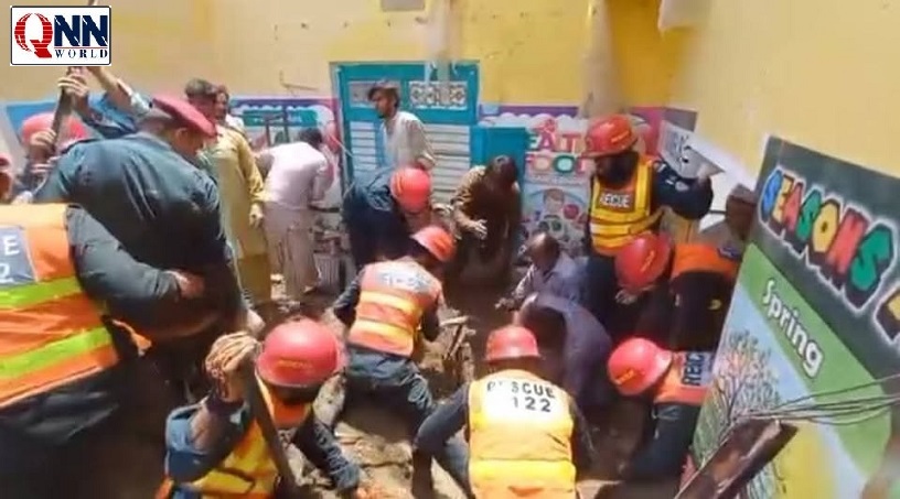 ڈیرہ غازیخان :دی لٹل سکالرز سکول کی چھت گرنے سے 4 بچے جاں بحق