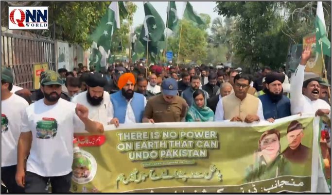معرکۂ حق کی فتح کو ایک سال مکمل، ننکانہ صاحب میں پاک فوج سے اظہارِ یکجہتی