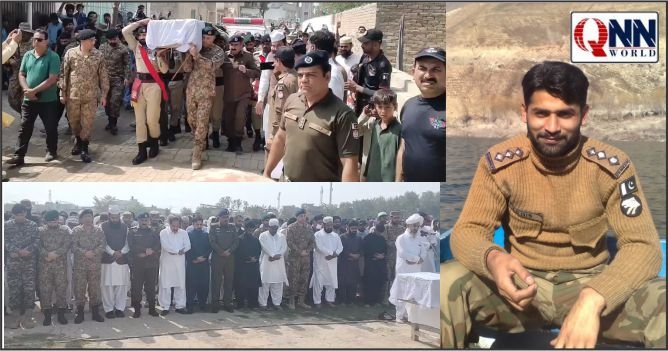 شہید کیپٹن علی عامر کورائی کی نماز جنازہ ادا، ہزاروں افراد کی شرکت