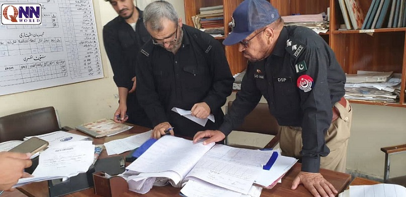 ڈی ایس پی جمرود سرکل سید خان نے تھانہ جمرود کا اچانک دورہ