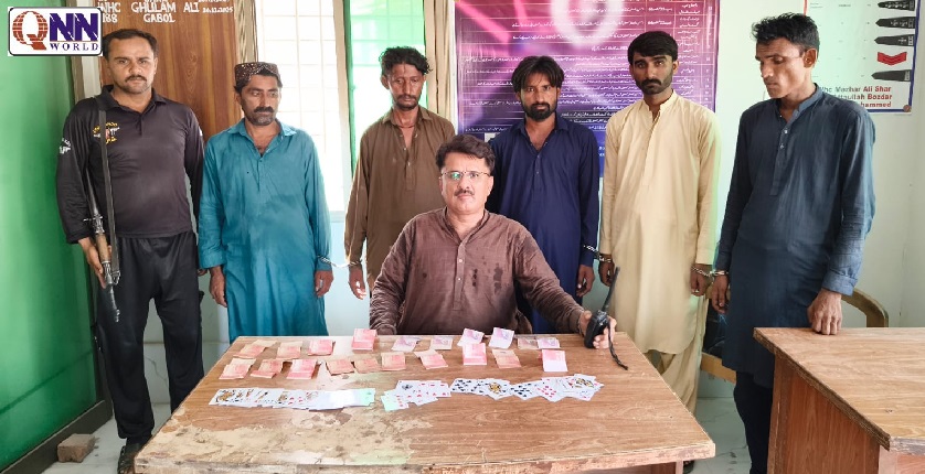 حیات پتافی میں کارروائی، تاش پر جوا کھیلنے والے ملزمان دھر لیے گئے