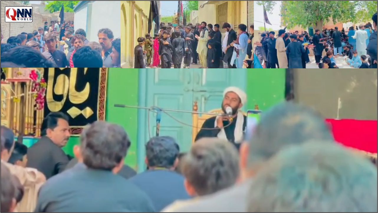 دربار پیر عادل میں مجلسِ عزا اور علمِ پاک کا جلوس، مؤمنین کی بڑی تعداد میں شرکت