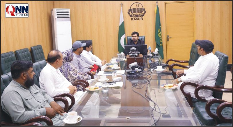 ضلع بھر میں جاری بیوٹیفکیشن پراجیکٹس پر ڈپٹی کمشنر قصور محمد آصف رضا کی زیرصدارت اہم جائزہ اجلاس
