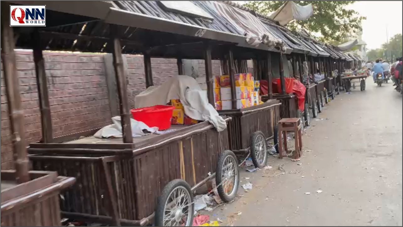 قصور: ریلوے روڈ پر سرکاری ریڑھی بازار کا قیام، شہری حلقوں میں سوالات اٹھنے لگے