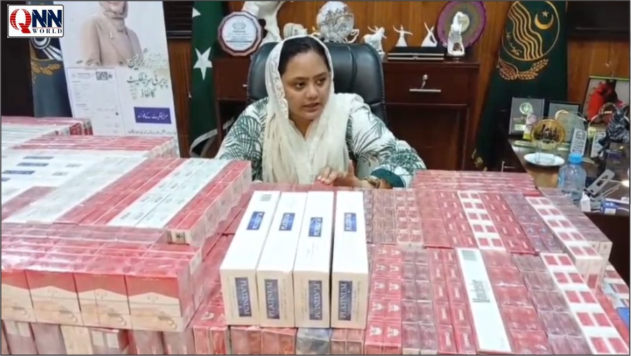 انٹیلیجنس اطلاع پر گودام پر چھاپہ، 42 کارٹن غیر قانونی سگریٹ ضبط