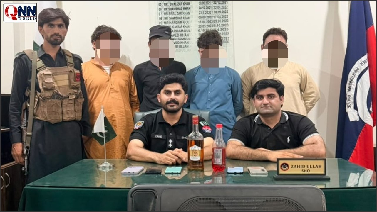 باڑہ میں غیر اخلاقی محفل پر چھاپہ، چار افراد گرفتار، شراب برآمد