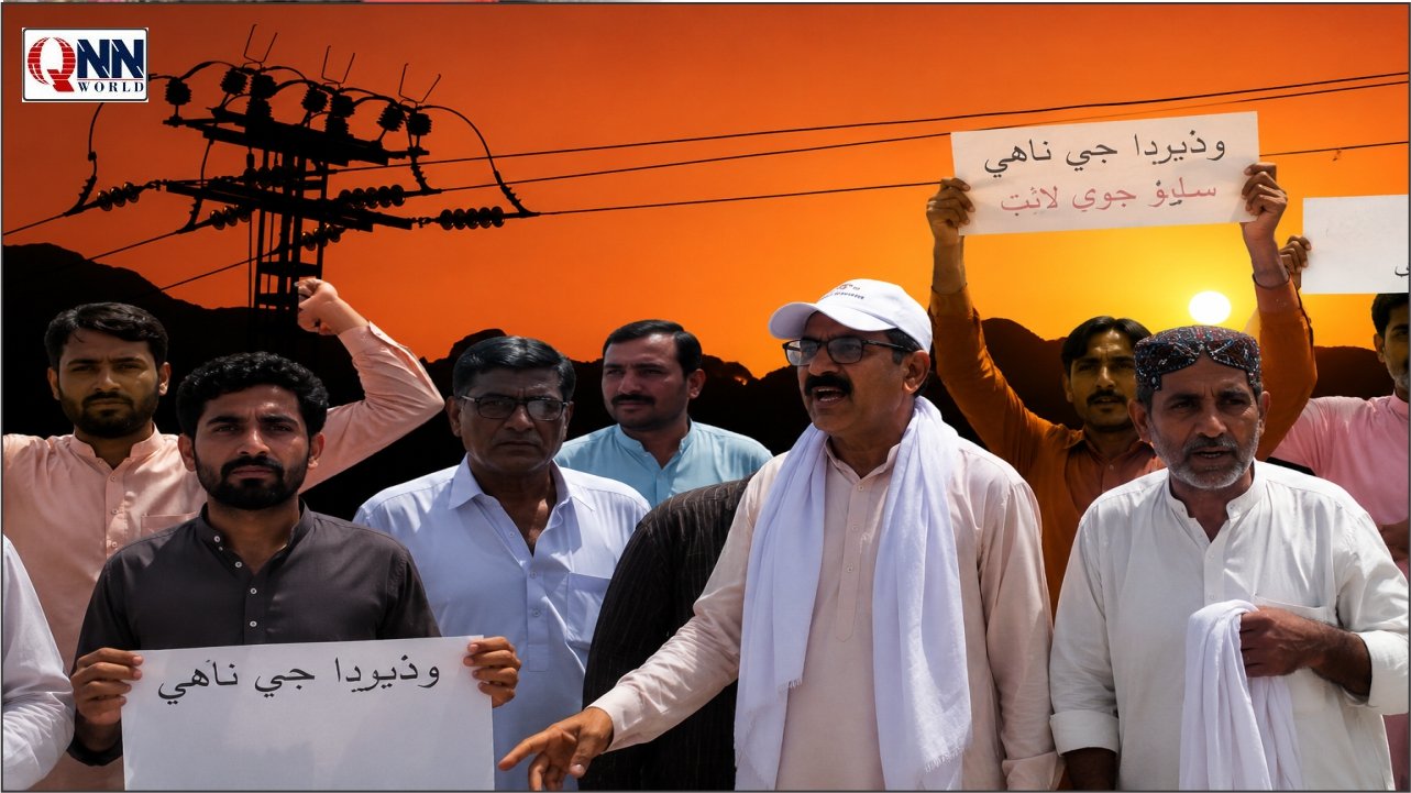 شدید گرمی میں بجلی کی طویل بندش ناقابل برداشت، کندھ کوٹ کے شہری سڑکوں پر نکل آئے