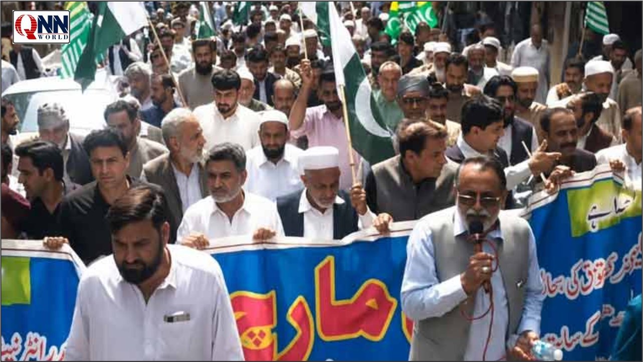 پلندری میں سیاسی و مذہبی جماعتوں کا امن مارچ، فساد نامنظور کا نعرہ لگا دیا