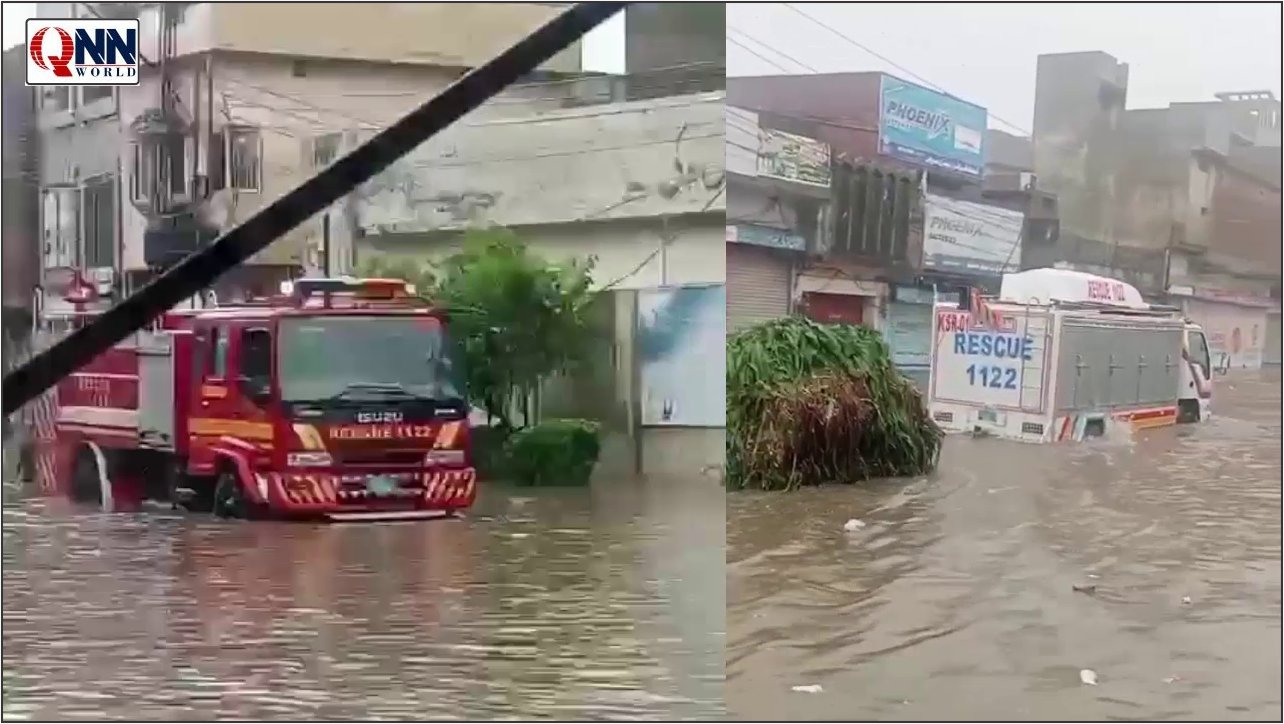 قصور: طوفانی بارش سے شہر کے بیشتر علاقے زیرِ آب، ریسکیو آپریشن جاری