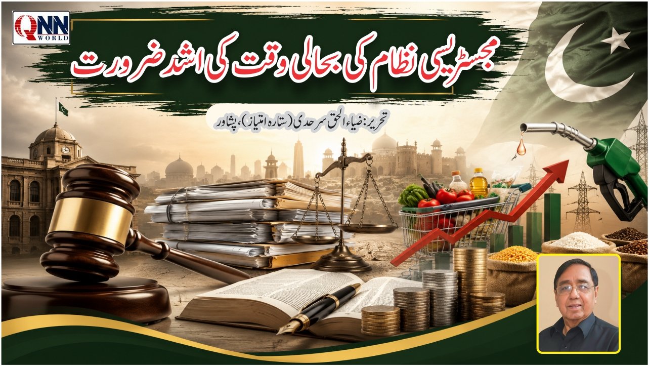 گڈ گورننس کیلئے مجسٹریسی نظام بحال کیا جائے