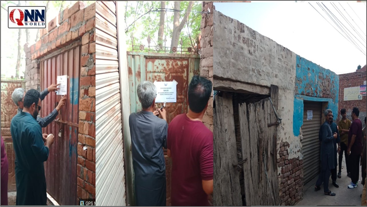 ضلع کونسل ننکانہ کا خطرناک عمارات کے خلاف کریک ڈاؤن، شہریوں کے تحفظ کیلئے بلاامتیاز کارروائیاں جاری