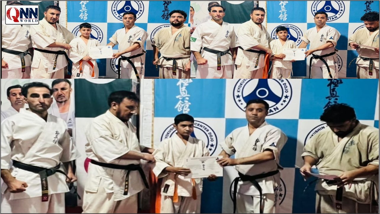 لنڈی کوتل: کیوکوشن کان کے بچوں میں بیلٹس تقسیم، محنت، نظم و ضبط اور کارکردگی کو سراہا گیا