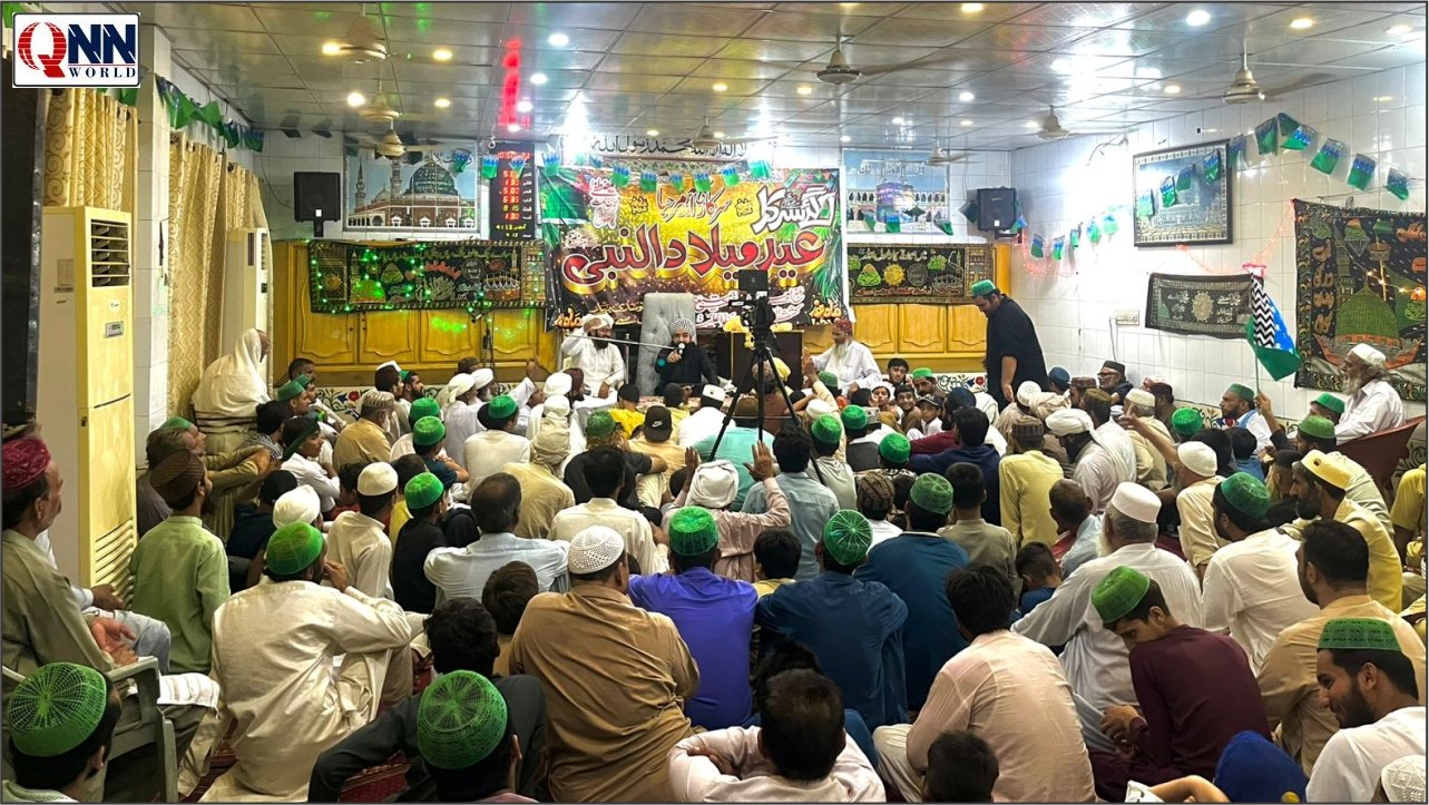 گوجرانوالہ: محفلِ میلادِ مصطفیٰ ﷺ میں علامہ عبدالشکور رضوی کا ایمان افروز خطاب، خصوصی دعا