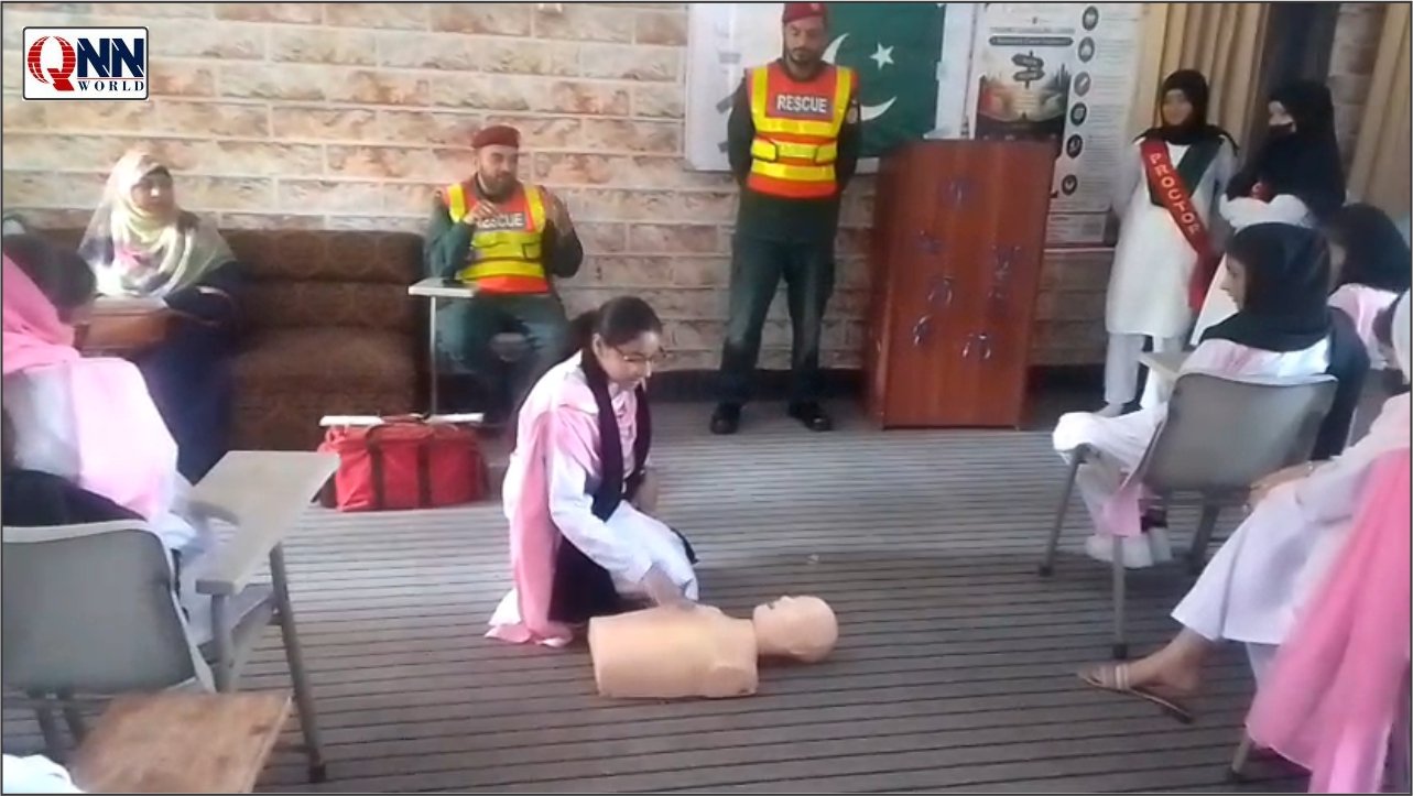 طلبہ و طالبات کو فرسٹ ایڈ اور سی پی آر کی عملی تربیت دی گئی