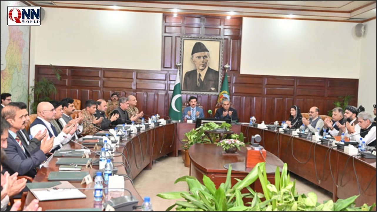 خیبر پختونخوا میں پائیدار امن اور دہشت گردی کے خاتمے کے لیے اپیکس کمیٹی کا اہم فیصلہ
