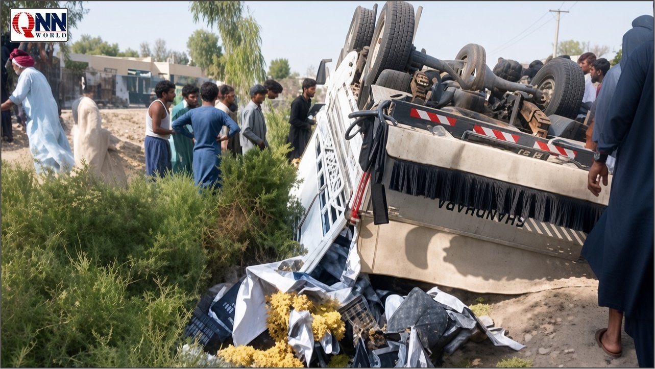 گھوٹکی: بائی پاس پر خوفناک حادثہ، مزدا ڈرائیور زخمی