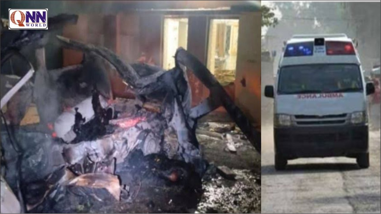 نگرپارکر: بنیادی صحت مرکز پر کھڑی ایمبولینس میں شدید دھماکا، خواتین سمیت 10 افراد جاں بحق
